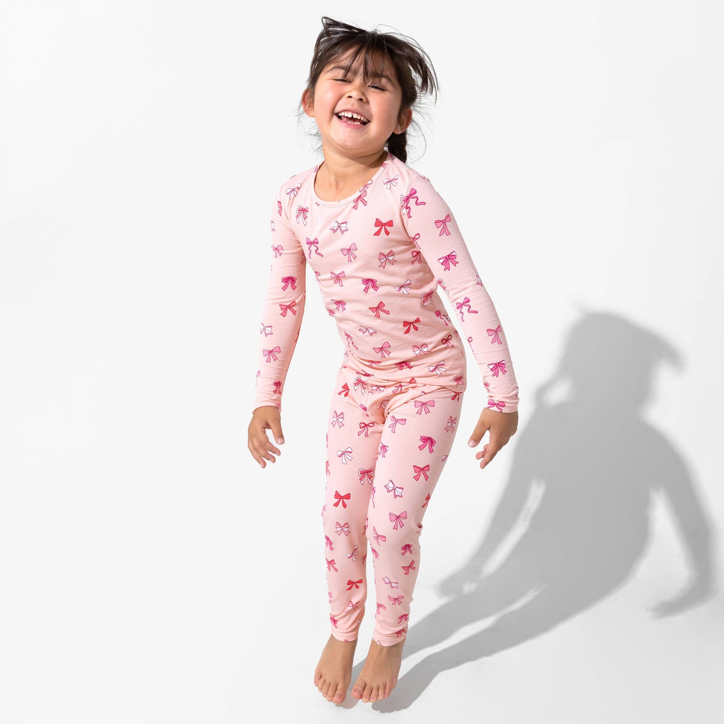 Bellabu Bear - Take A Bow Bamboo Kids Pajamas: 6Y