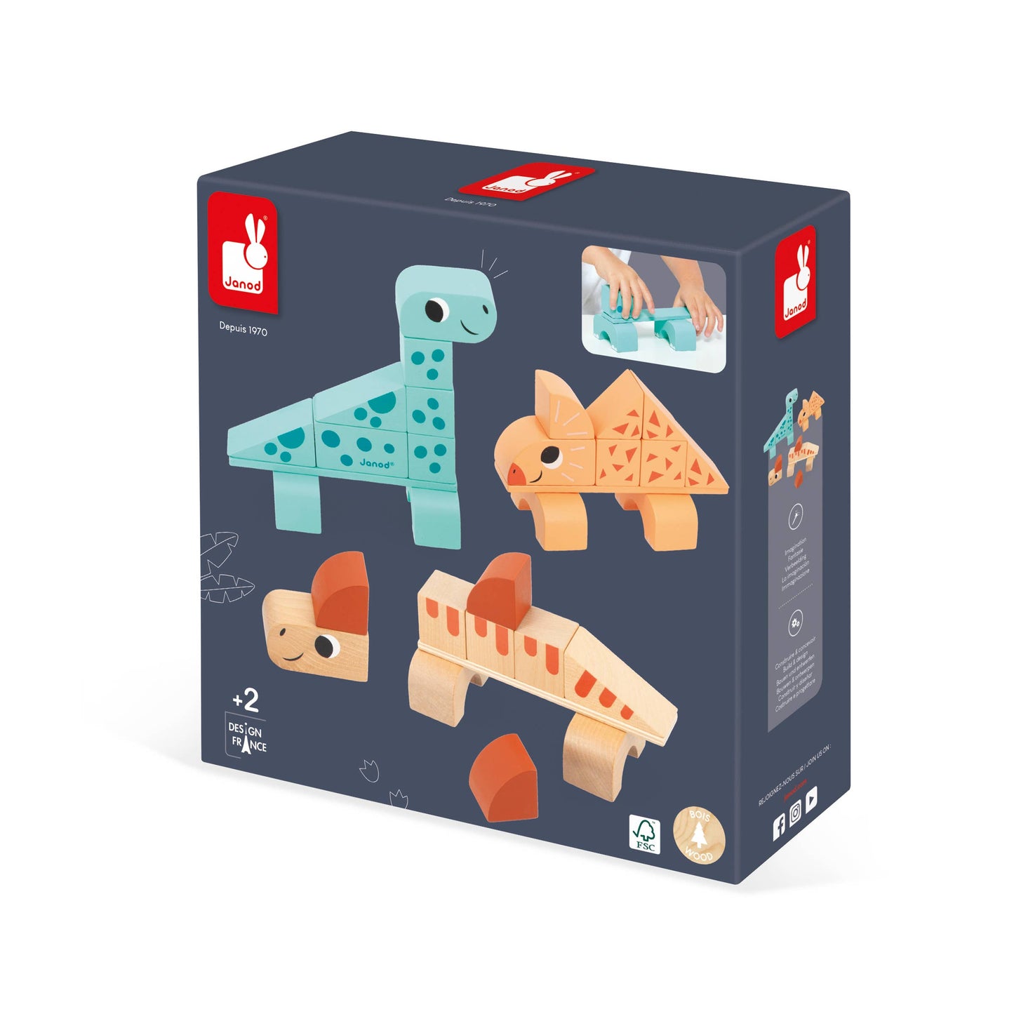 Janod - Dino | Cubikosaurus | Dinosaurs to Build | Early development