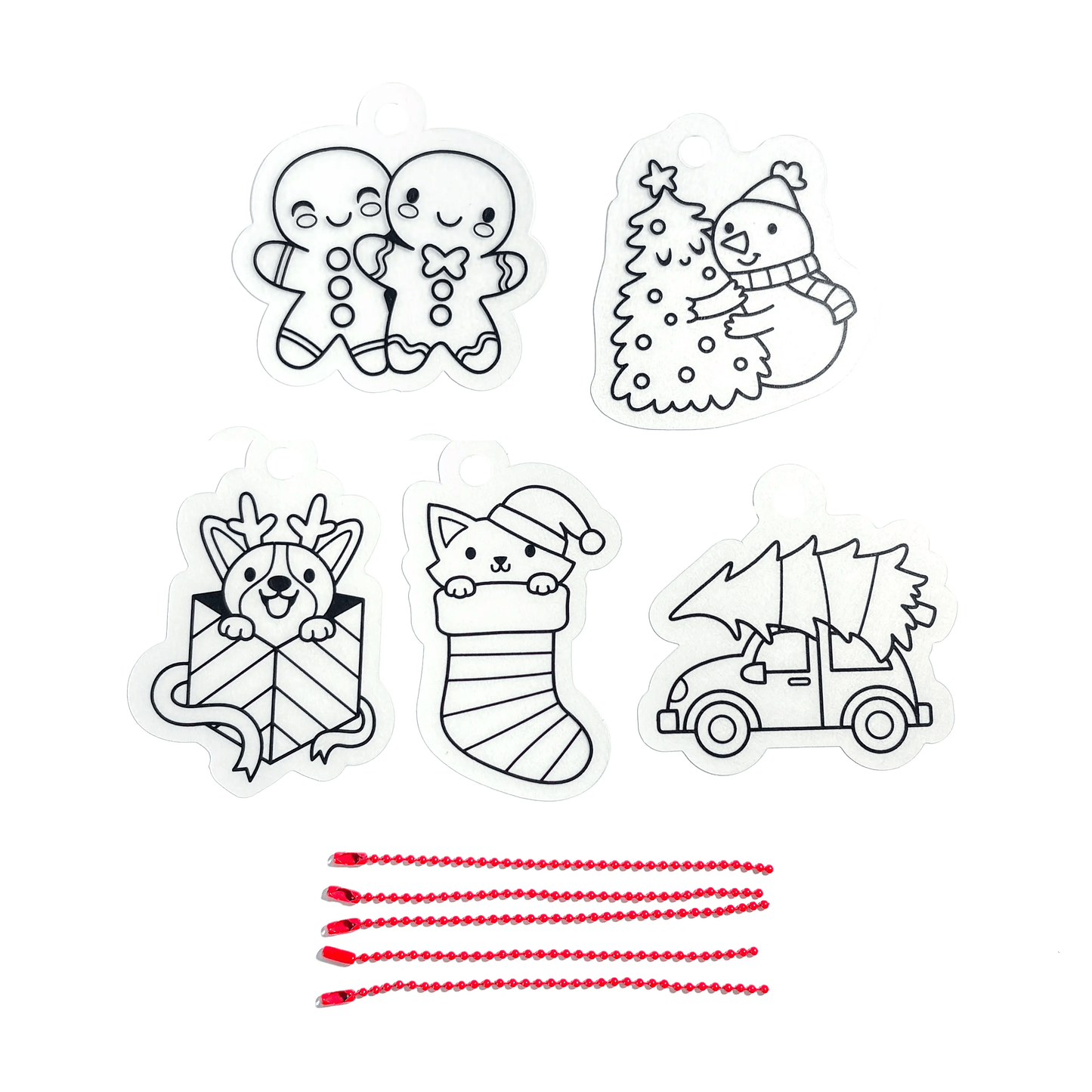 OOLY - Mini Shrink-Its! DIY Shrink Art Kit - Holly Jolly