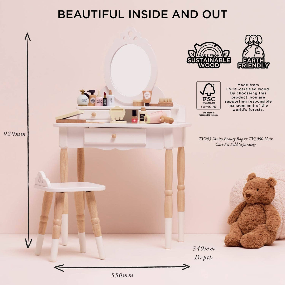 Le Toy Van, Inc. - Dressing-up Vanity Table & Stool