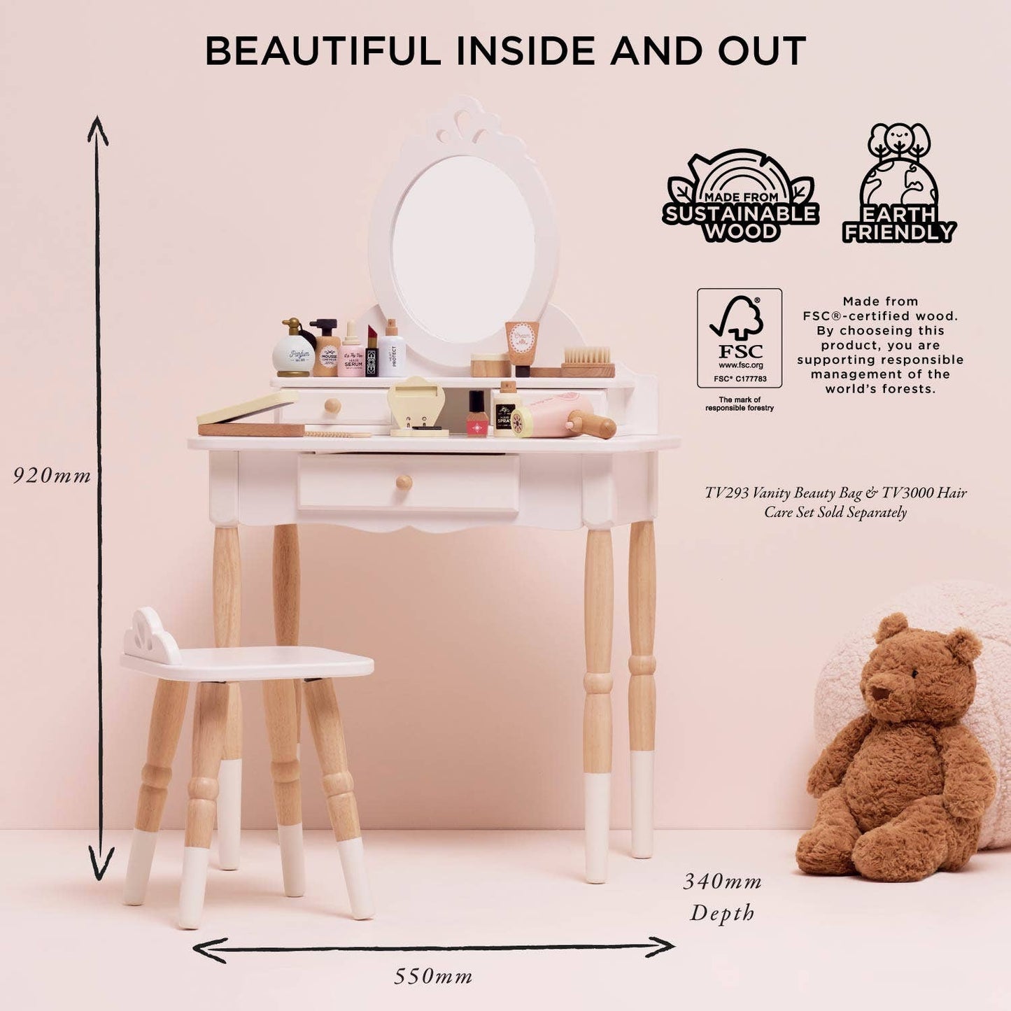 Le Toy Van, Inc. - Dressing-up Vanity Table & Stool