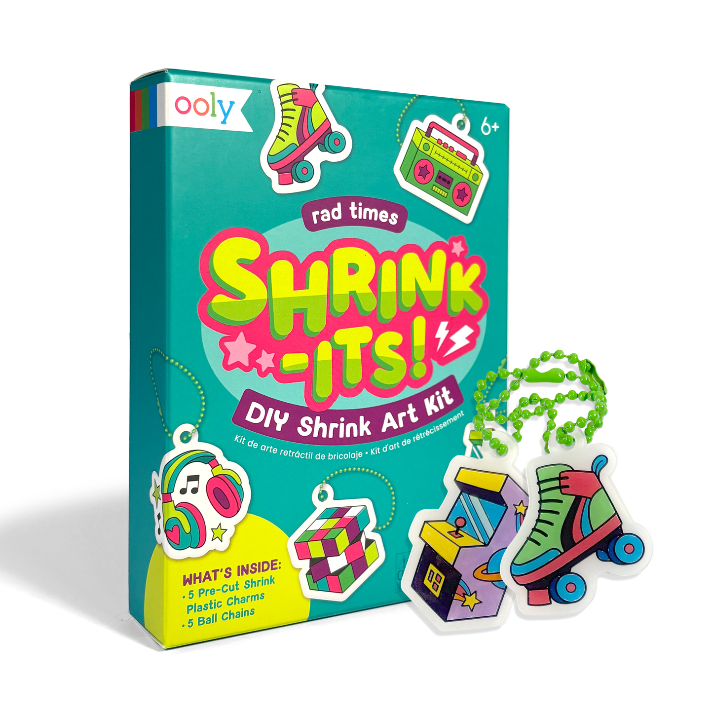 OOLY - Mini Shrink-Its! DIY Shrink Art Kit - Rad Times