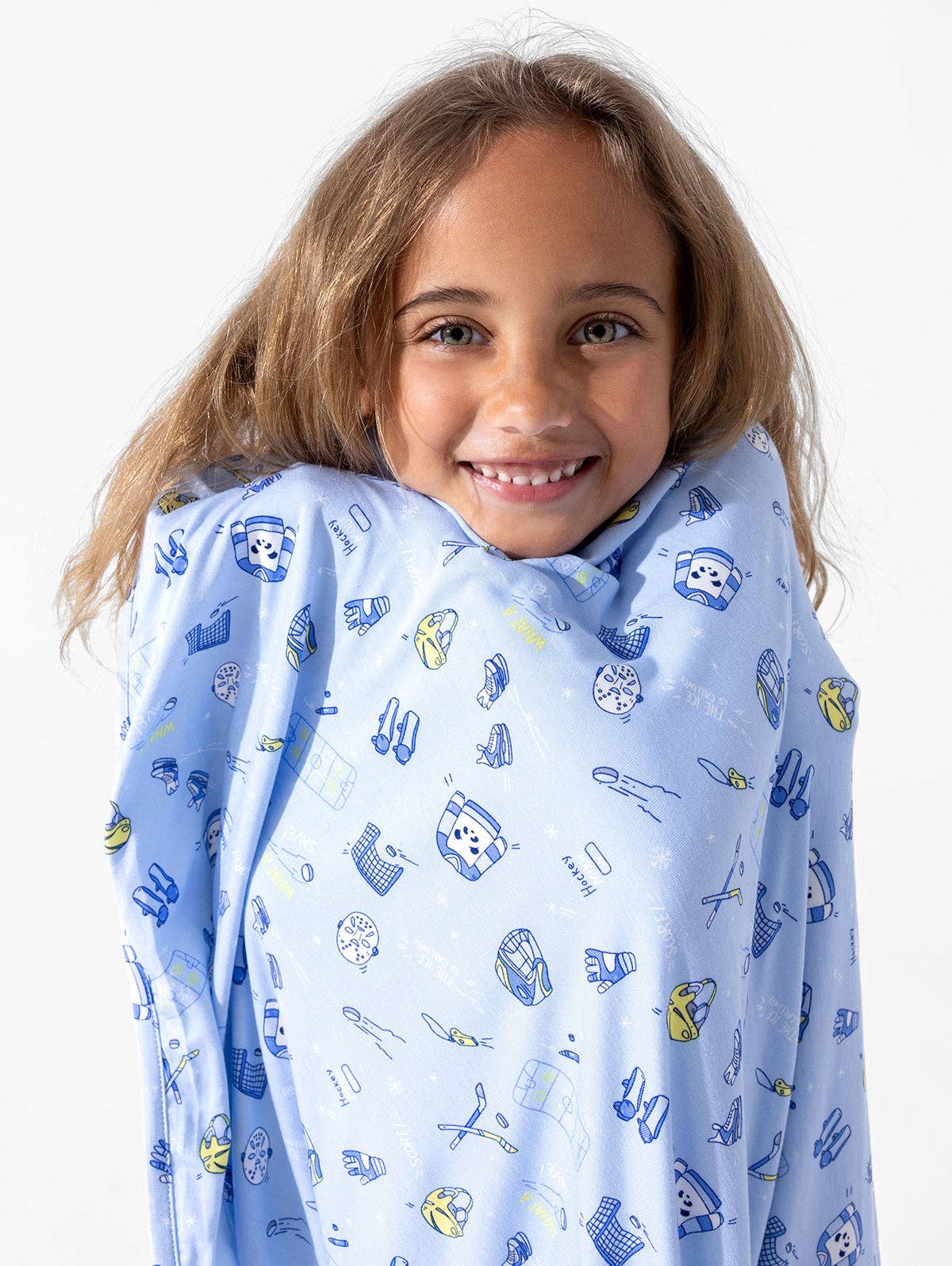 Bellabu Bear - Hockey Bamboo Blanket: 45 x 60 in
