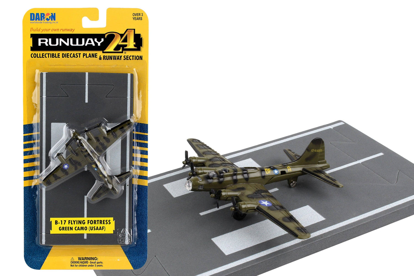 Daron Worldwide Trading - RW030 Runway24 B-17 Olive Green Camp by Daron Toys