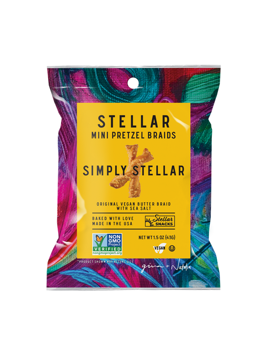 Stellar Snacks - Stellar Pretzel Braids - Simply Stellar - 1.5oz