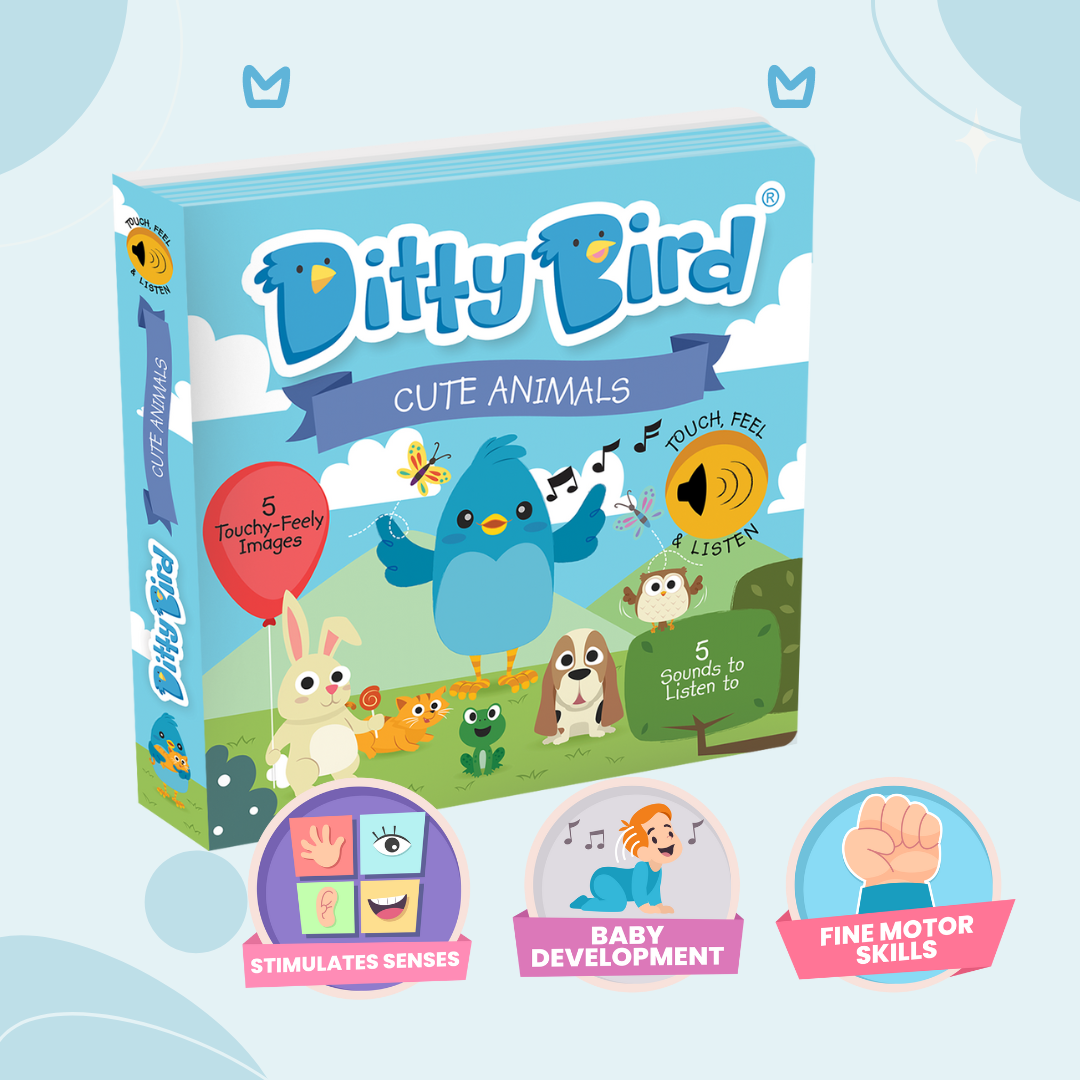 Ditty Bird - Ditty Bird First Sensory Book Montessori Method Cute Animals