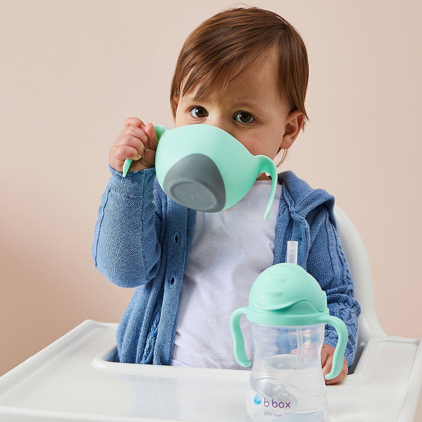 b.box USA - Bowl + straw - pistachio