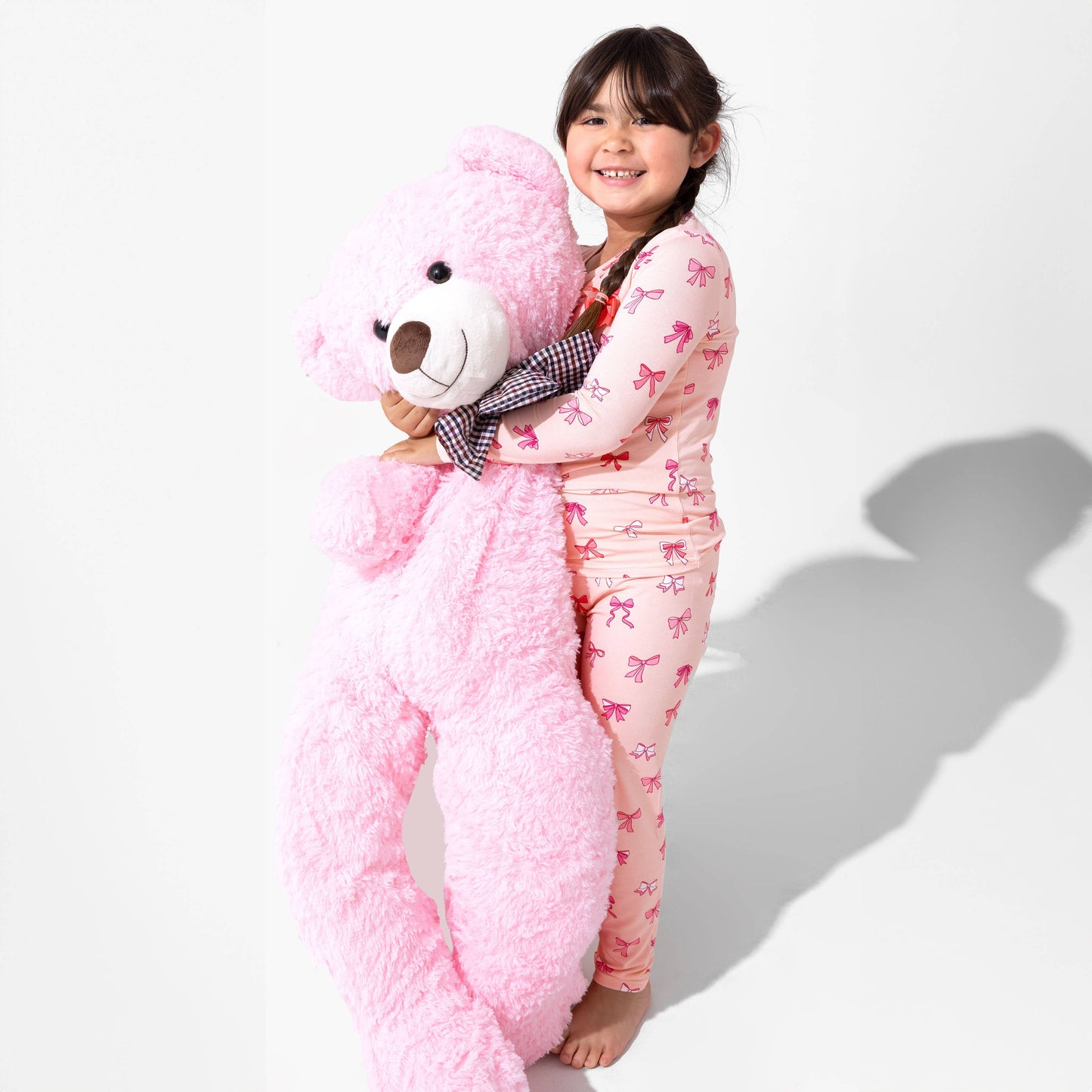 Bellabu Bear - Take A Bow Bamboo Kids Pajamas: 6Y