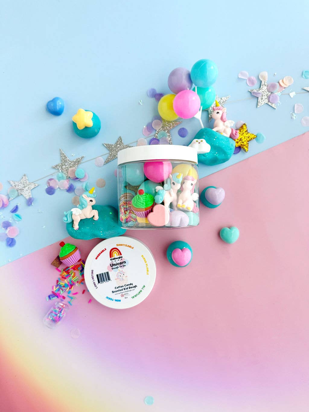 Earth Grown KidDoughs (KidDoughs by EGKD) - Unicorn Party Dough-To-Go