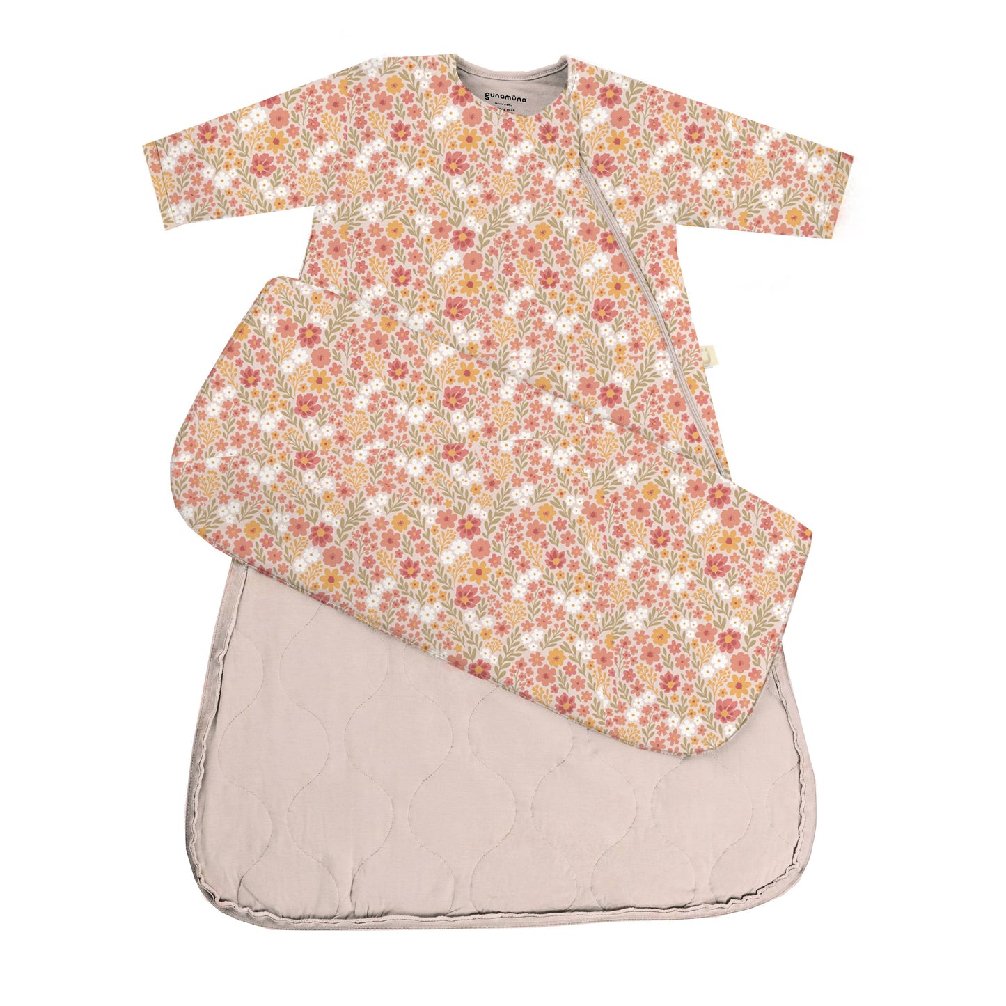 gunamuna - SS26 LONG SLEEVE SLEEP BAG : Pink gingham / 3-9M / 1.0