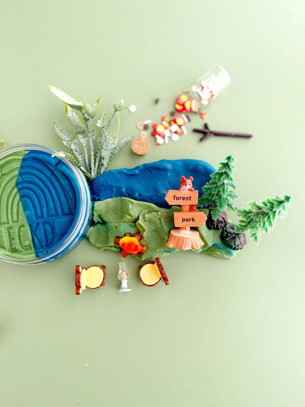 Earth Grown KidDoughs (KidDoughs by EGKD) - Camping KidDough Play Kit