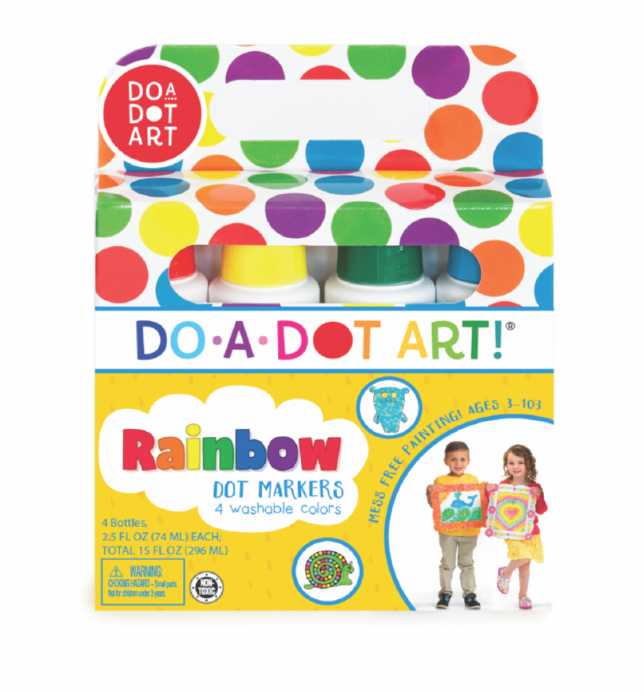 Do A Dot Art - 4 Pack Rainbow Marker