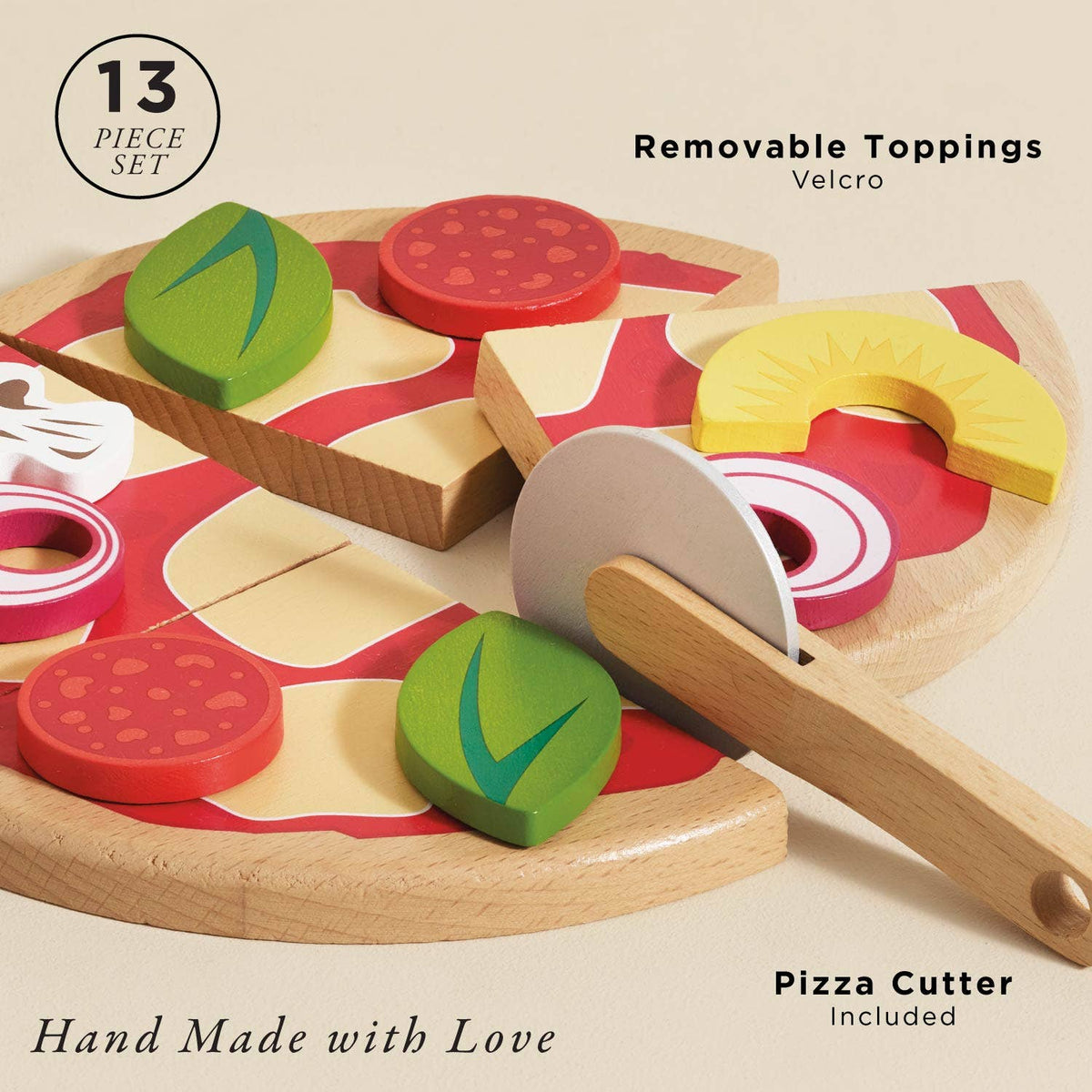 Le Toy Van, Inc. - Pizza & Toppings with Slice Cutter
