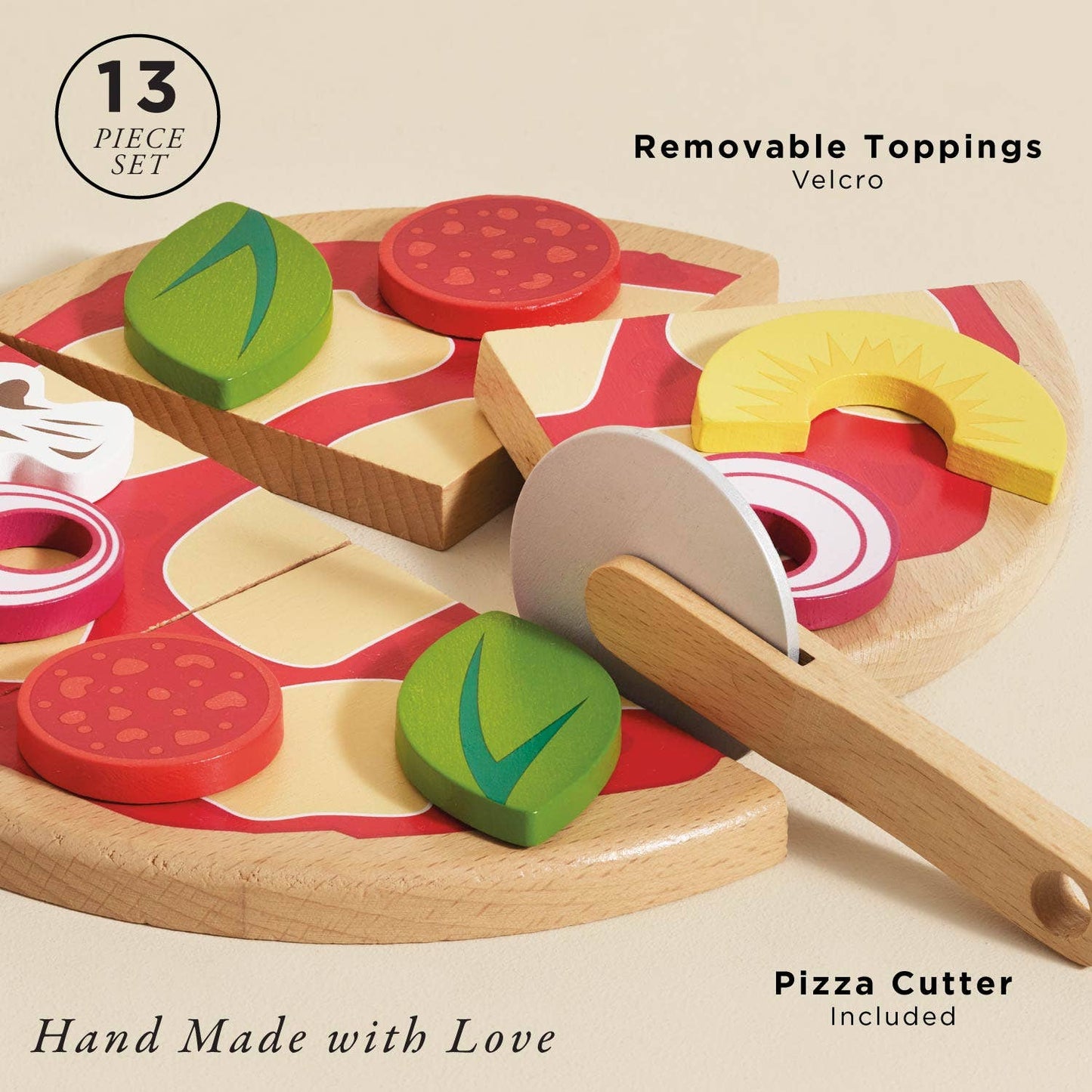 Le Toy Van, Inc. - Pizza & Toppings with Slice Cutter