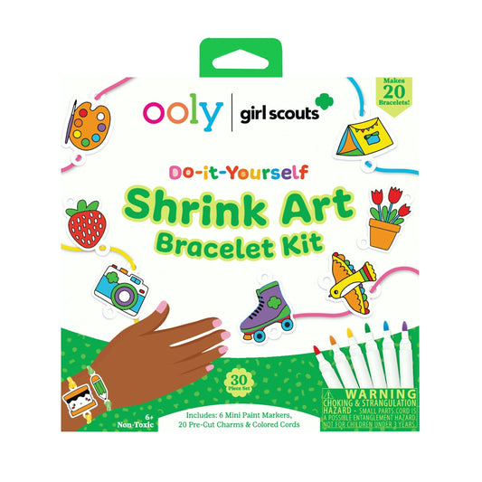 OOLY - OOLY x Girl Scouts: Do-It-Yourself Shrink Art Bracelet Kit (30 PC Set)
