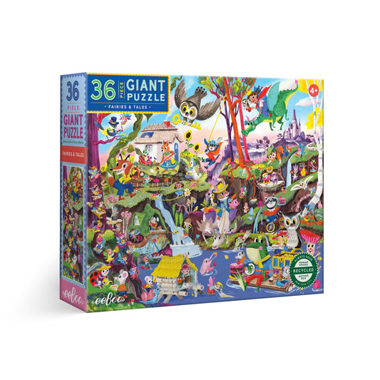 eeBoo - Fairies & Tales 36 Piece Giant Puzzle