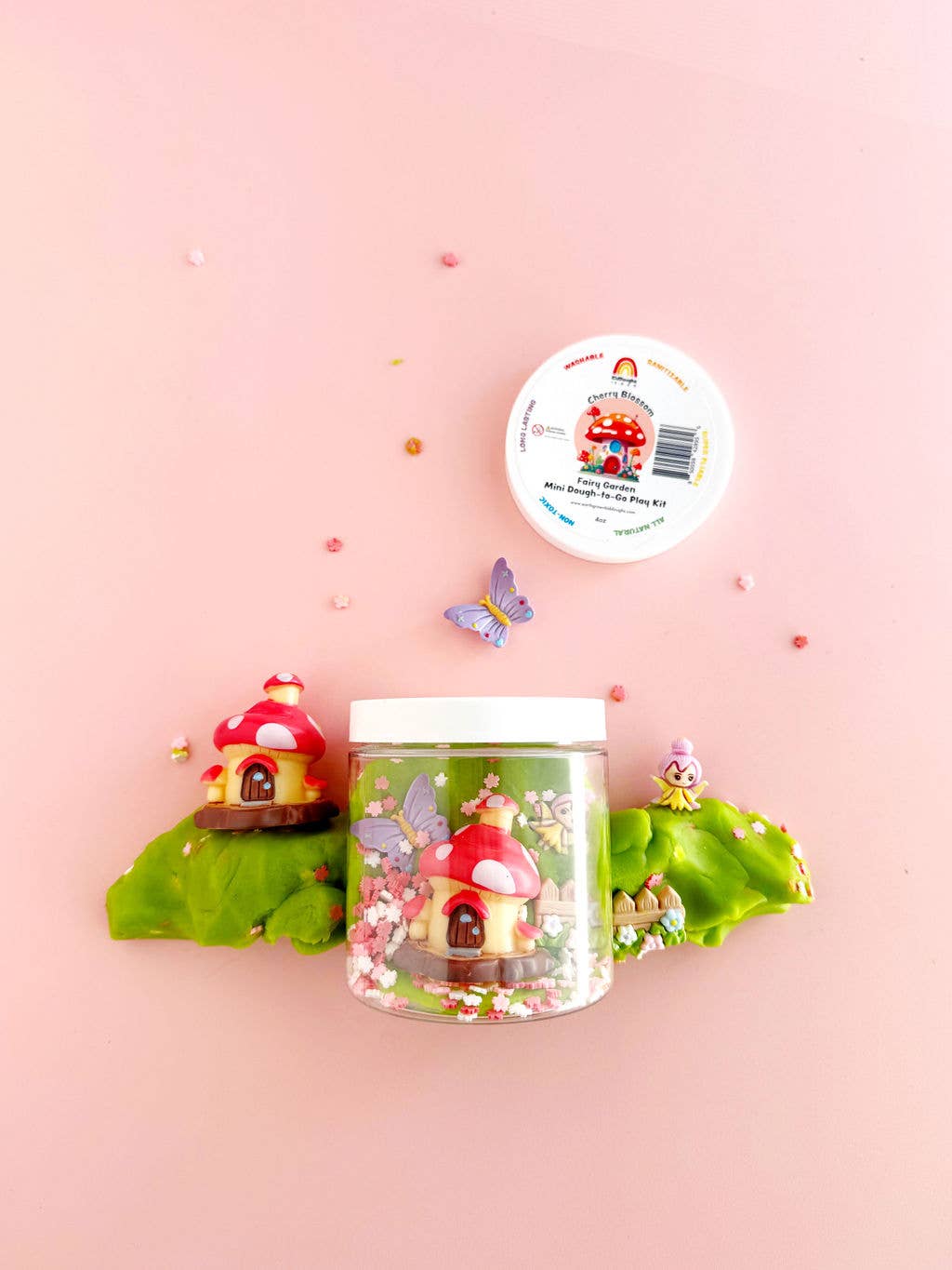 Earth Grown KidDoughs (KidDoughs by EGKD) - Fairy Garden Mini Dough-To-Go