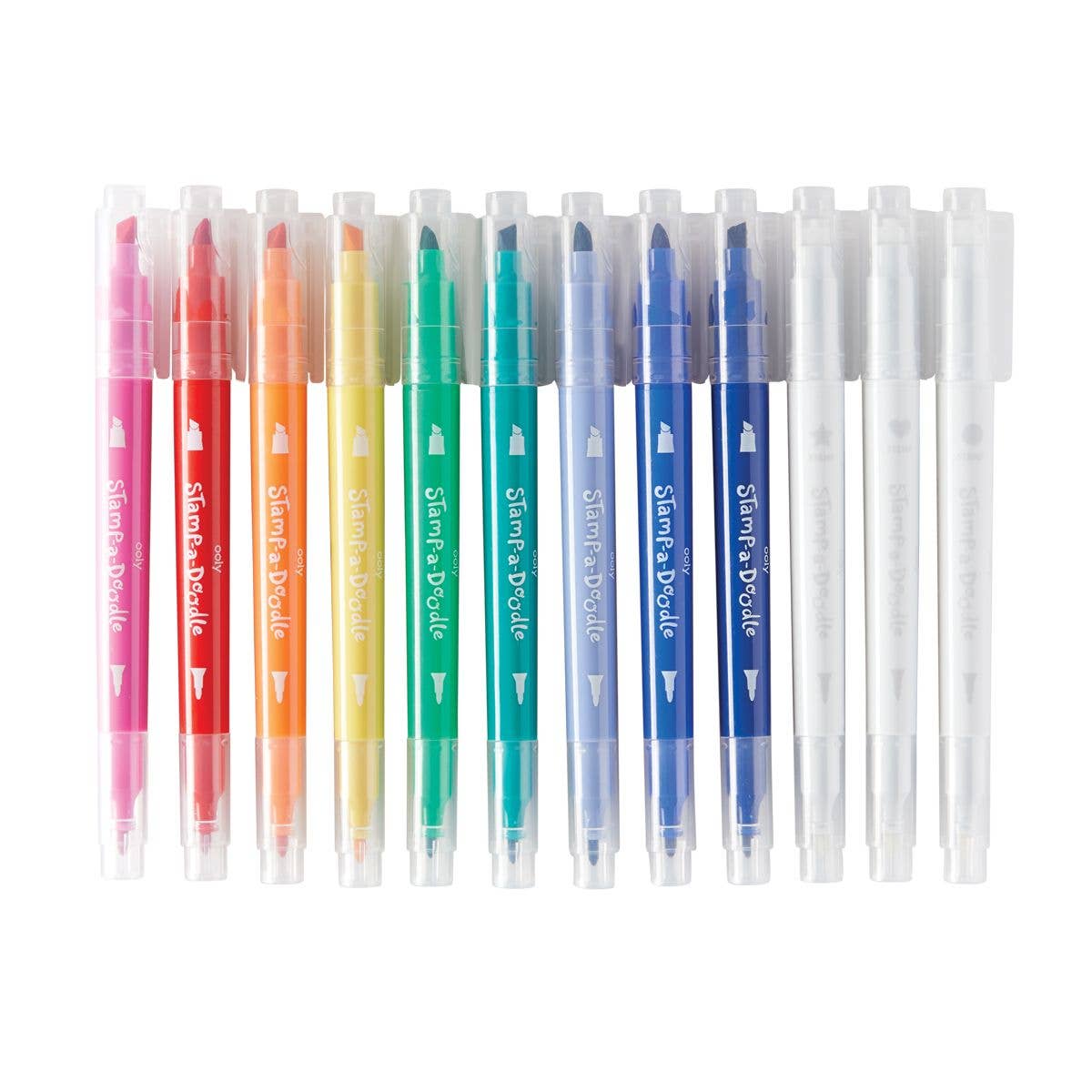 OOLY - Stamp-A-Doodle Double-Ended Markers - Set of 12