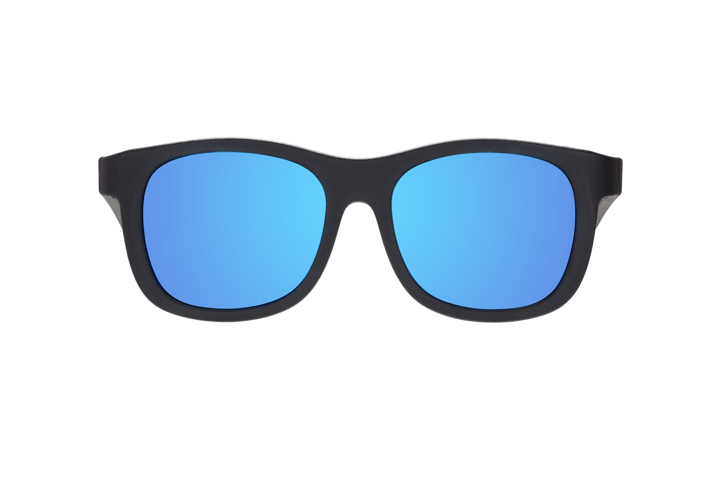 Babiators - Polarized Kid and Baby Navigator Sunglasses (Award Winning): Ages 6+ / Jet Black | Cobalt Mirrored Lens