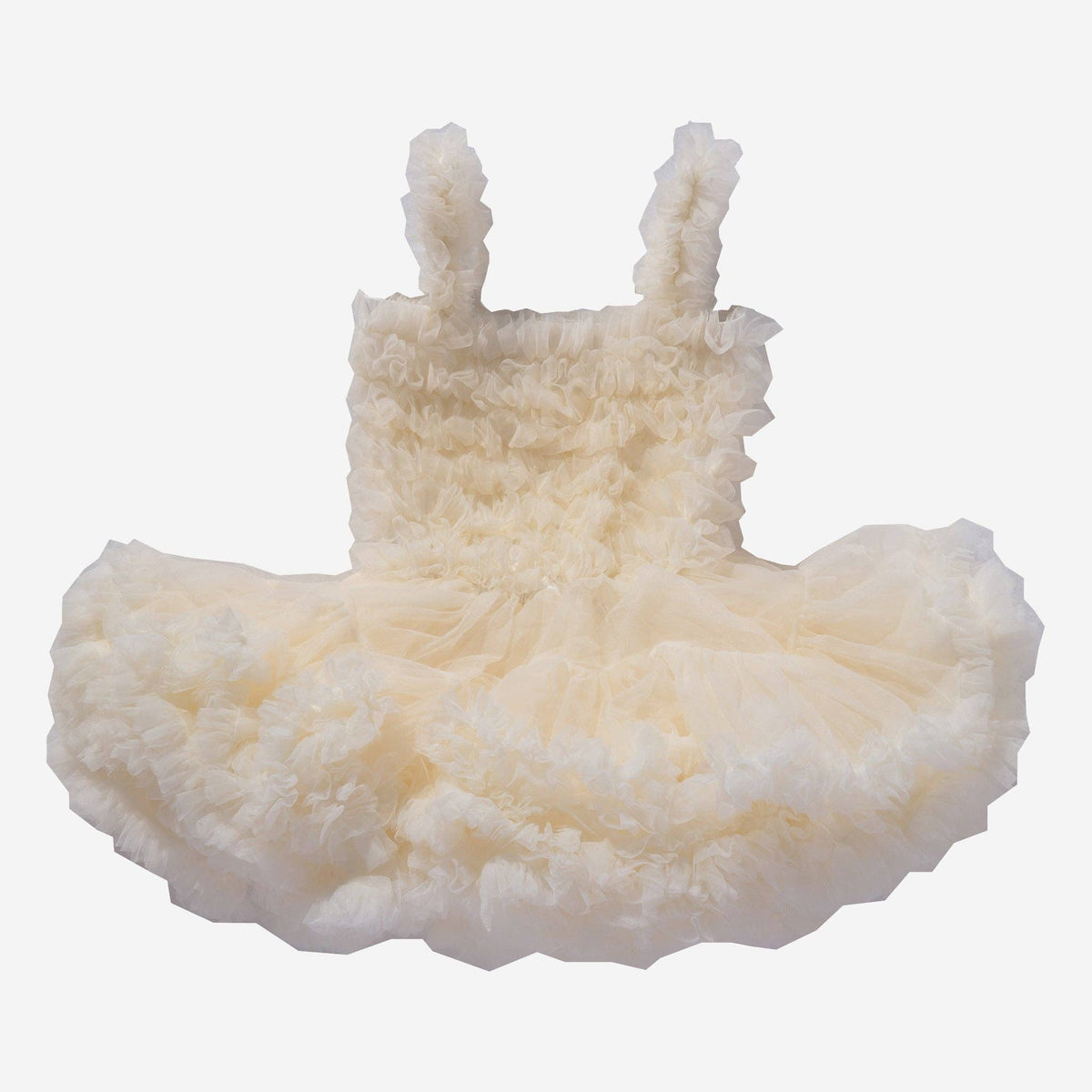 Petite Hailey - Tutu Ombre Dress: Ivory / 1-2
