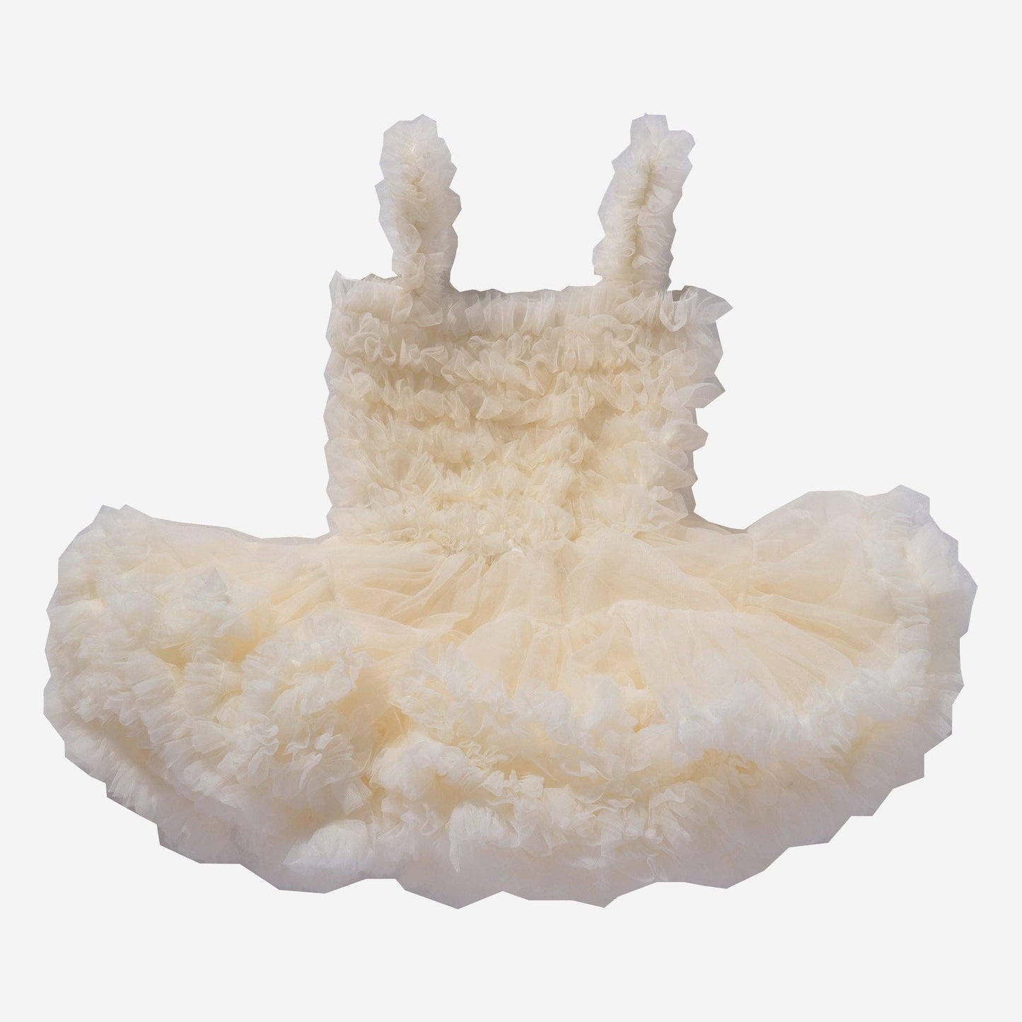 Petite Hailey - Tutu Ombre Dress: Ivory / 1-2