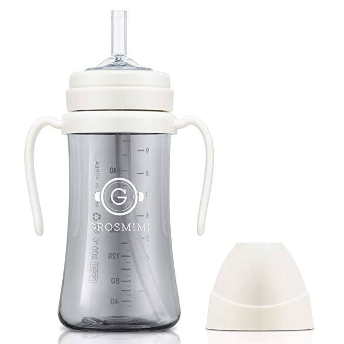 zezebaebae (Grosmimi and Cha&Mom) - Grosmimi PPSU Straw Cup - 10oz (300ml): Aquagreen