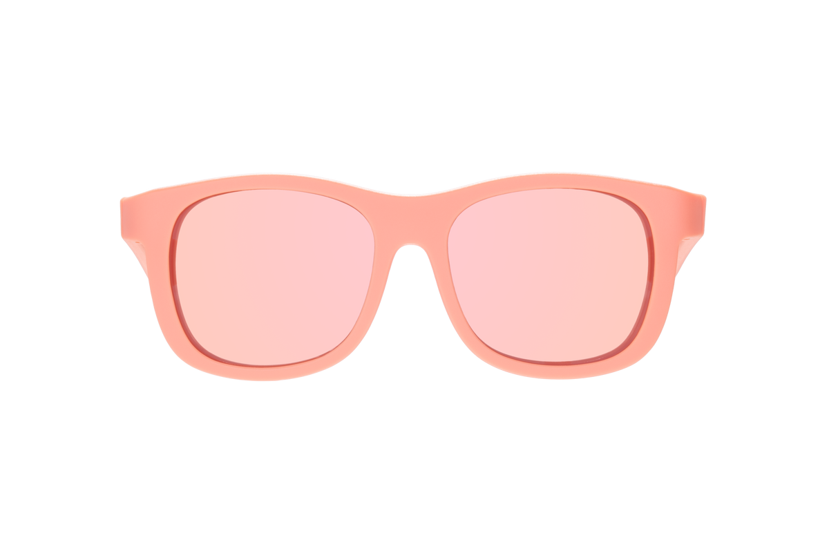 Babiators - Perfect Papaya Polarized Kid Sunglasses w/ Peach Mirror Lens: Ages 0-2