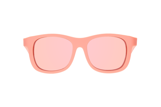 Babiators - Perfect Papaya Polarized Kid Sunglasses w/ Peach Mirror Lens: Ages 0-2