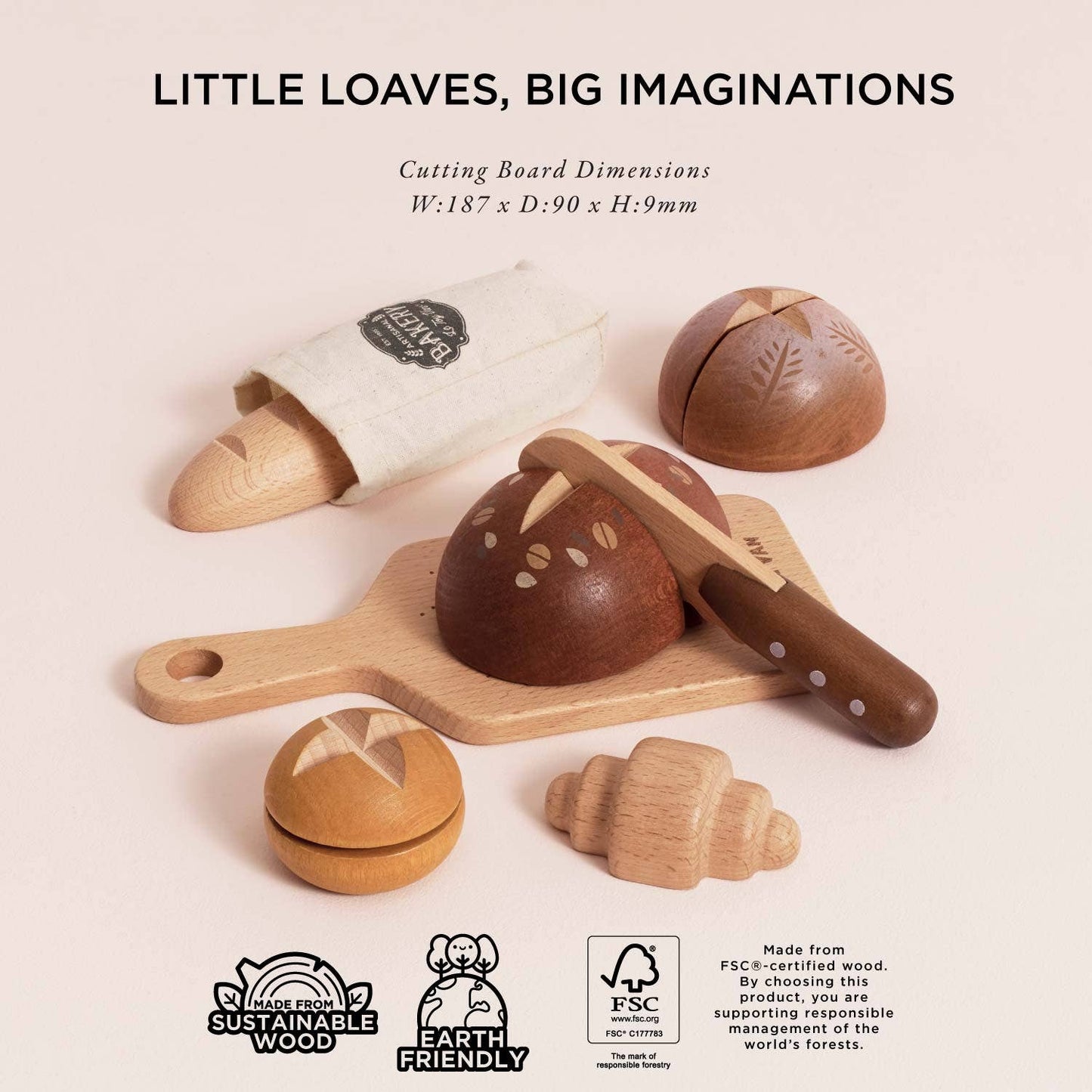 Le Toy Van, Inc. - Artisan Bread and Knife Set