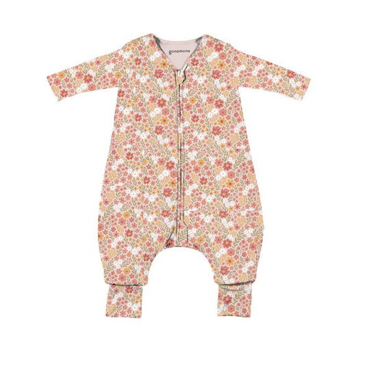 gunamuna - SS26 LONG SLEEVE FOOTIE SLEEP BAG : Sorbet / 18-36M / 1.0