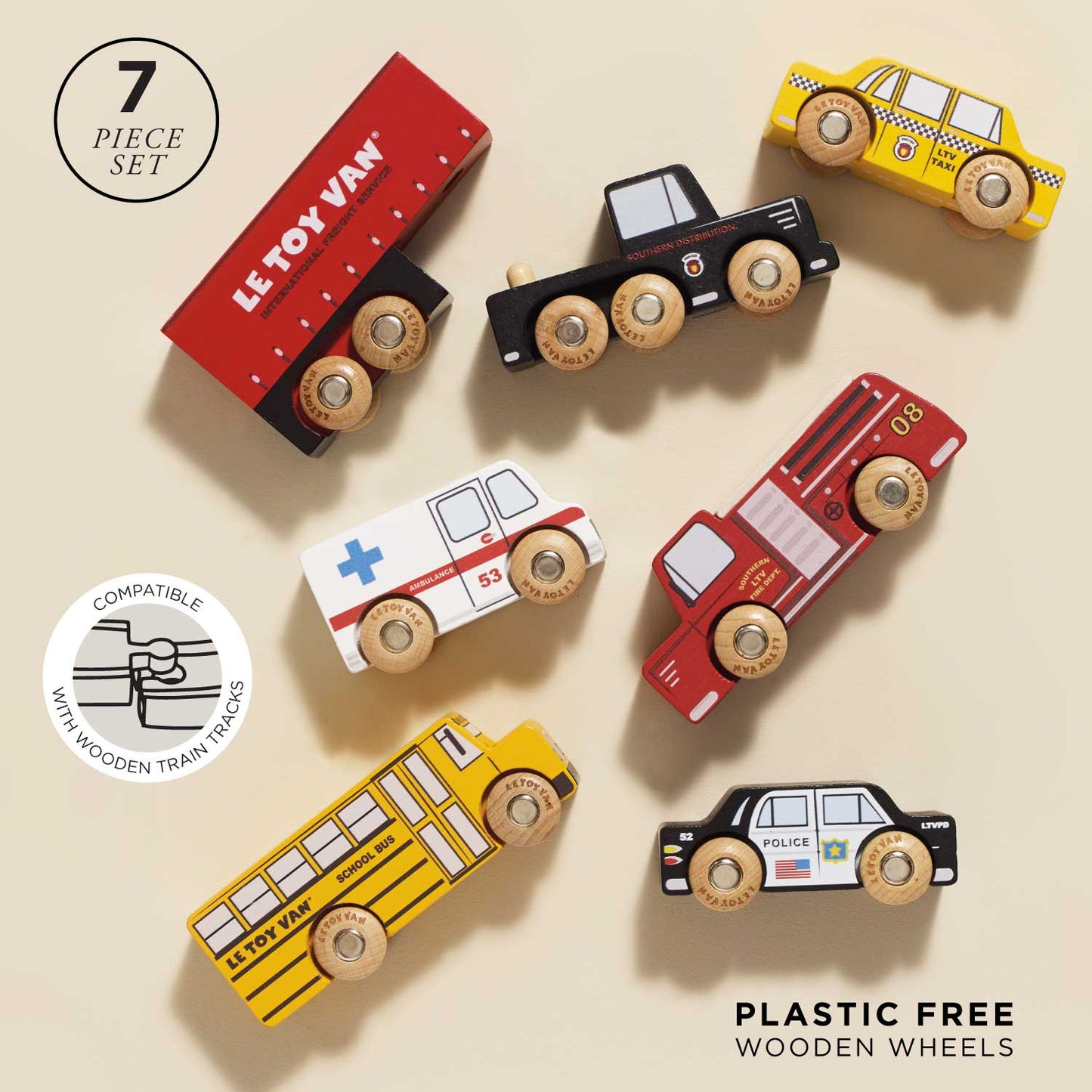Le Toy Van, Inc. - American Wooden Car Set