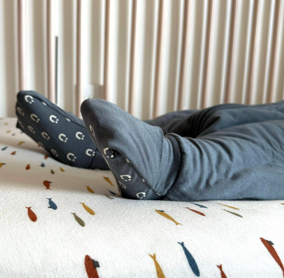 gunamuna - SS26 FOOTIE SLEEP BAG: Baseball goose / 18-36M / 0.5