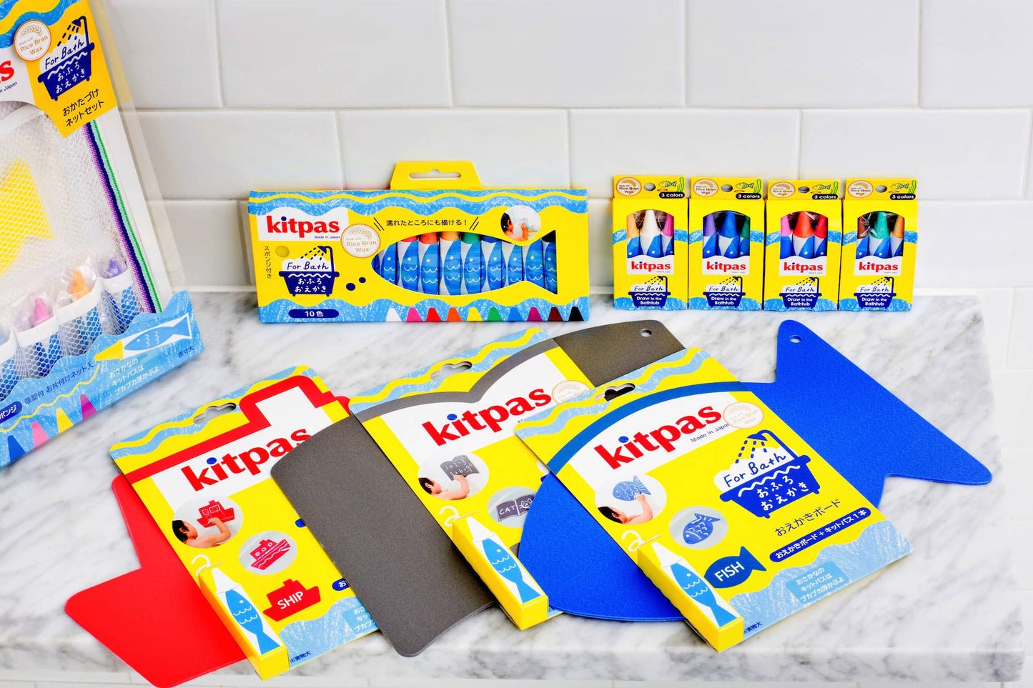 Kitpas - 【Rice Wax】Kitpas for Bath 10 Colors With Sponge