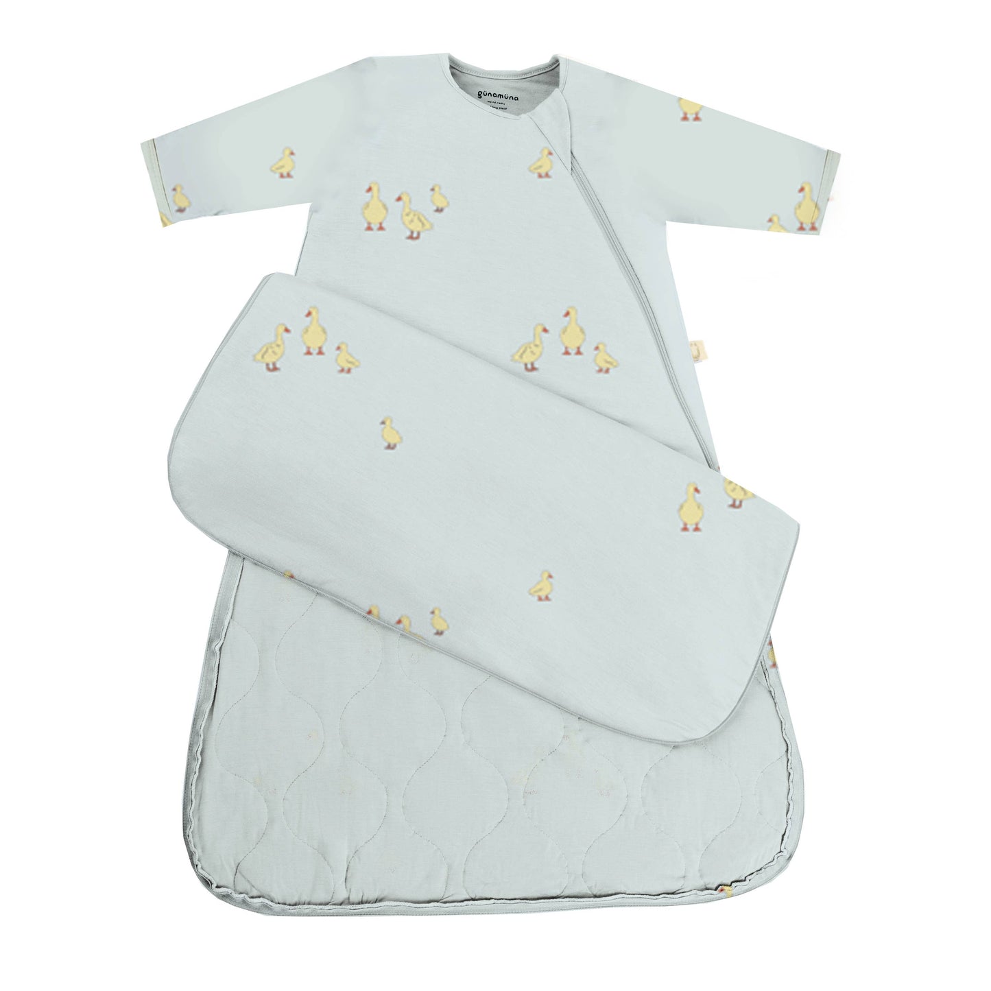 gunamuna - SS26 LONG SLEEVE SLEEP BAG : Baseball goose / 18-24M / 1.0