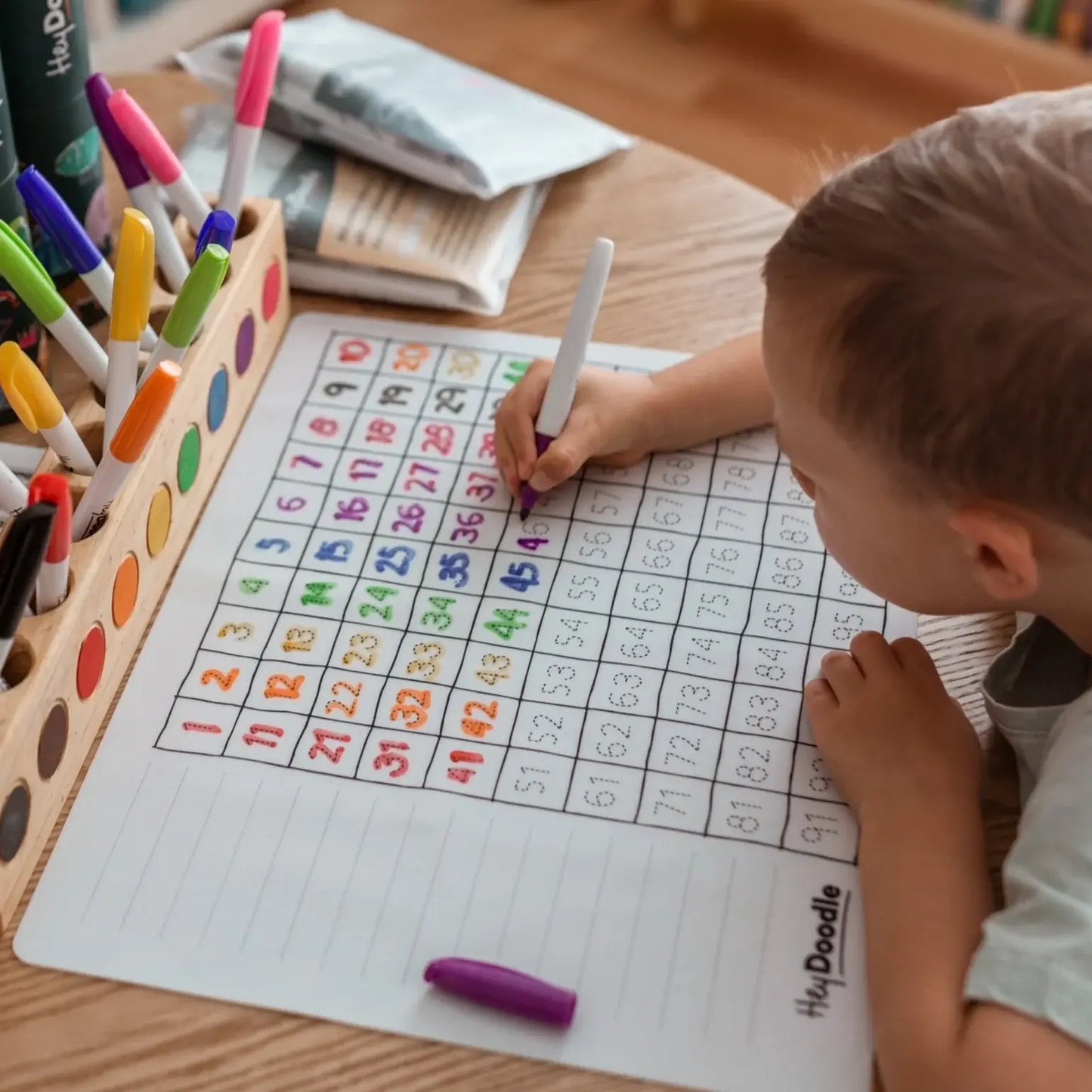 HeyDoodle - 100 Squares Classic Coloring & Doodle Mat