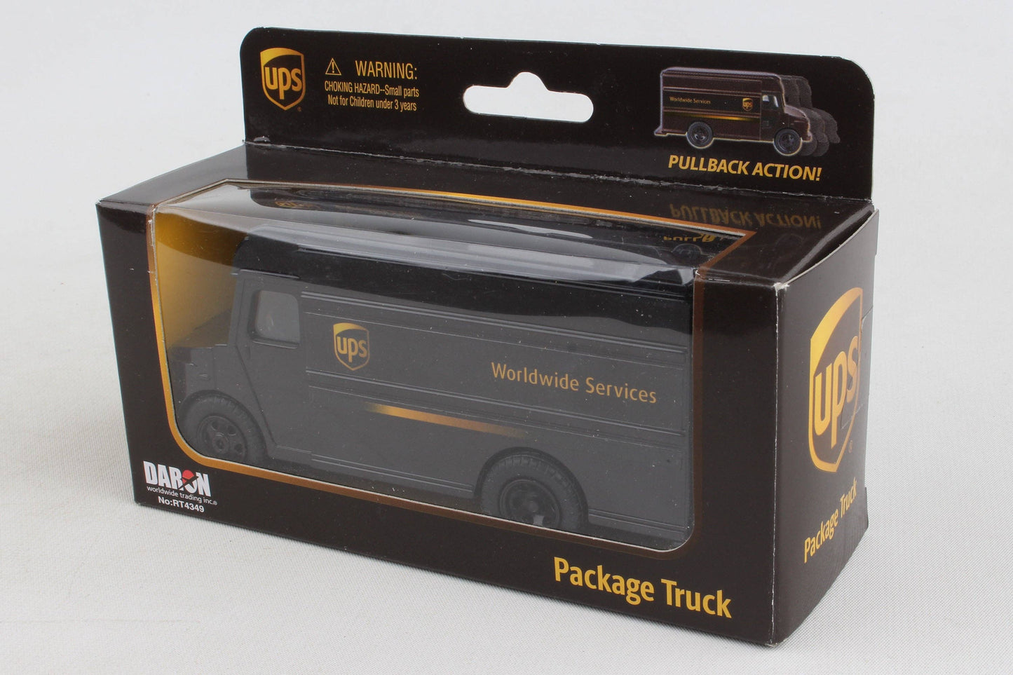 Daron Worldwide Trading - RT4349 UPS Pullback package car by Daron Toys