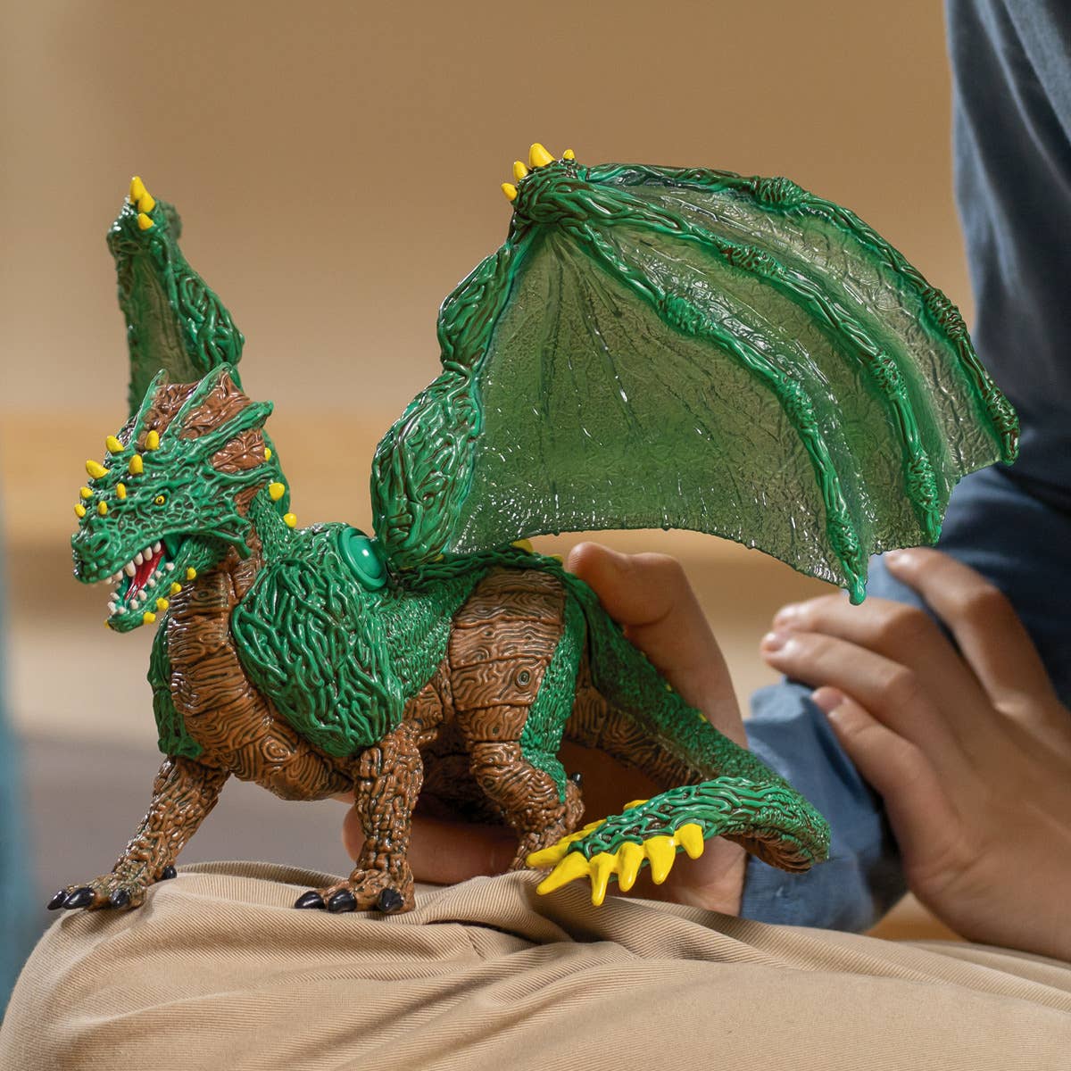 Schleich - Jungle Dragon Mythical Creature Toy with Movable Wings