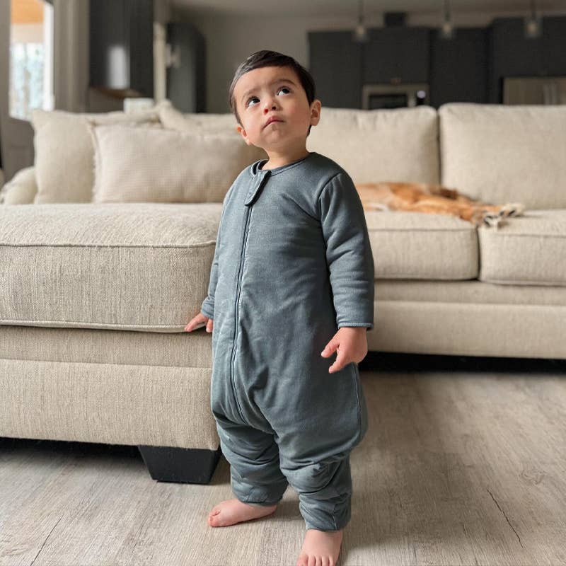 gunamuna - FW25 LONG SLEEVE FOOTIE SLEEP BAG: Woof / 12-18M / 2.5