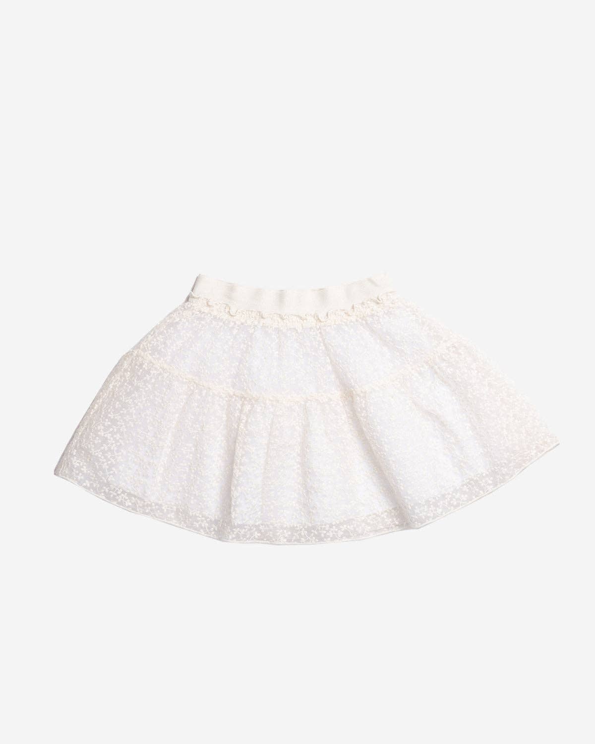 Petite Hailey - Maya Lace Skirt: Ivory / 2
