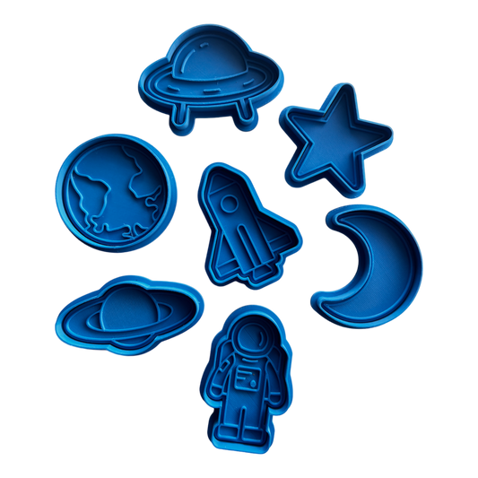 CJECOPLAY INC. - Space EcoCutter Collection || Loose Part || EcoStamp: Space Blue ( Pictured)