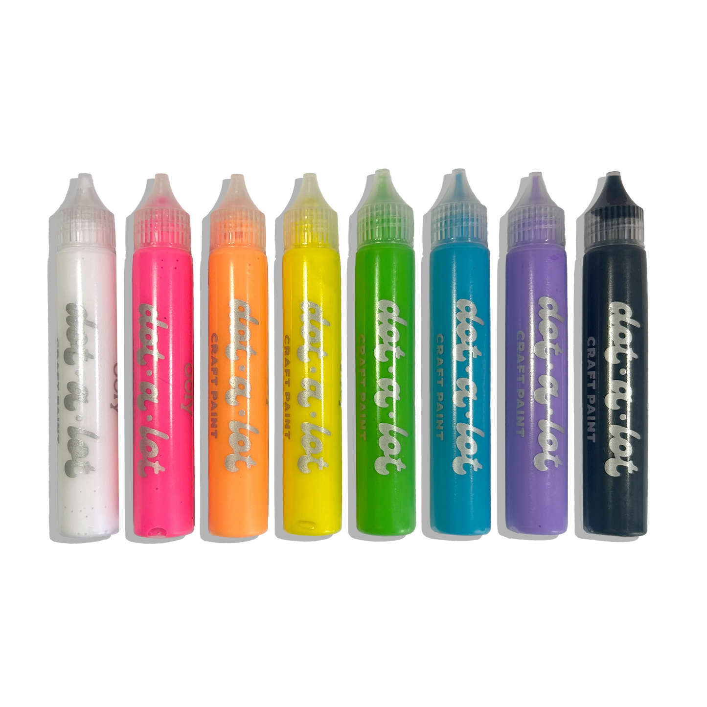 OOLY - Dot-A-Lot: Dimensional Craft Paint - Bright (Set of 8)