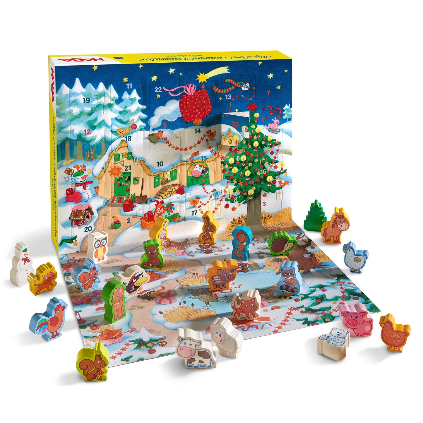 HABA USA - My First Games Advent Calendar - Farmyard Animals - Pack of 6