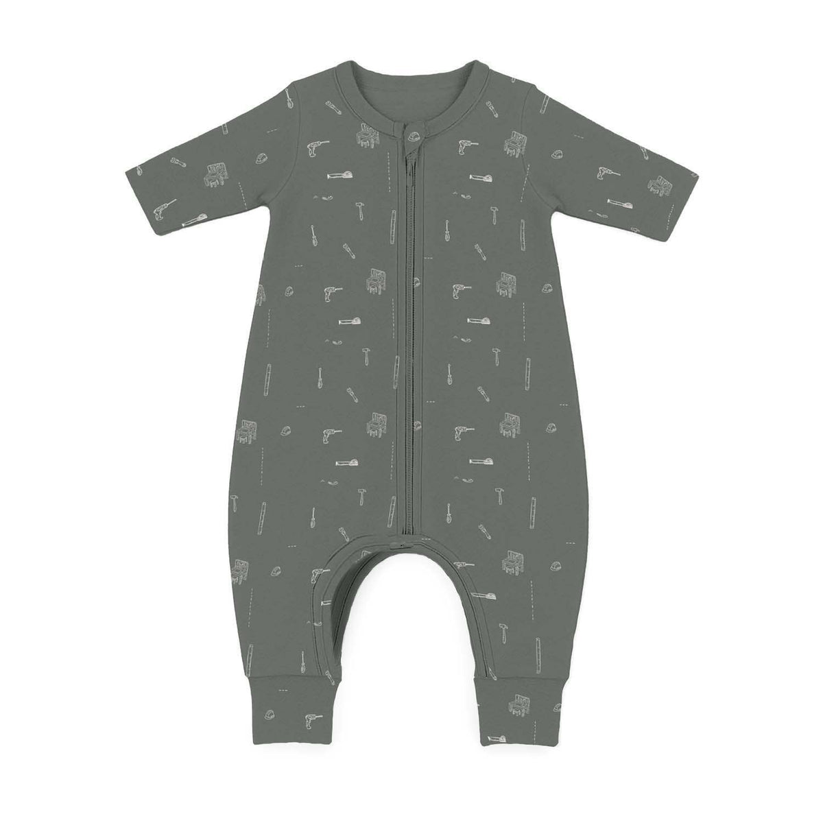 gunamuna - FW26 Long Sleeve Footie Sleep Sack 1.0: Girldog / 18-36m