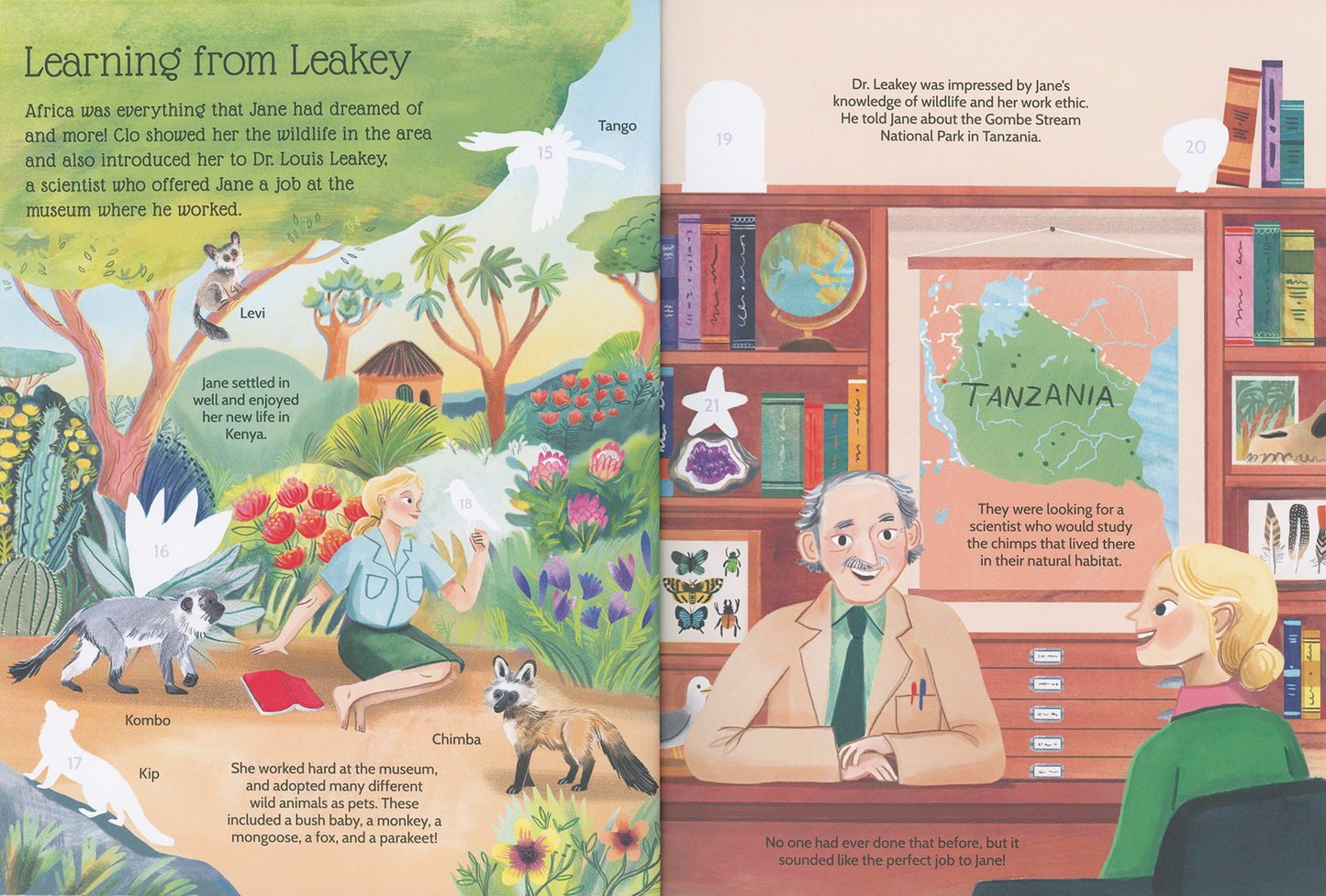 EDC Publishing - Sticker Life Stories: Jane Goodall