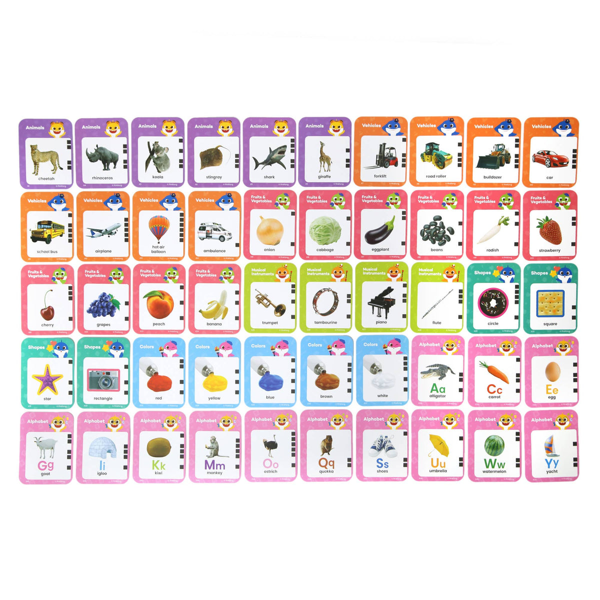 Pinkfong USA - Pinkfong Baby Shark Flash Card Learning Bus Sound Pad