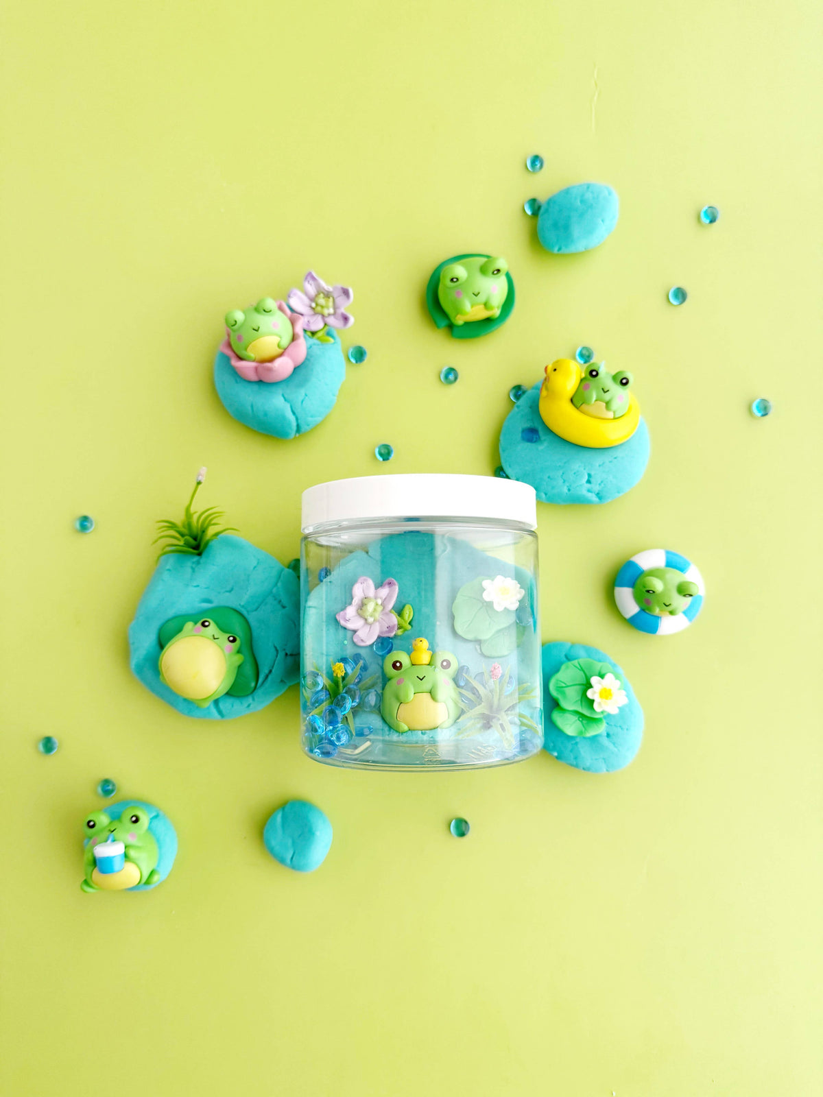 Earth Grown KidDoughs (KidDoughs by EGKD) - Pond Pals Mini Dough-to-Go