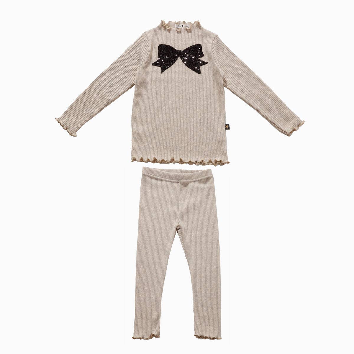 Petite Hailey - Bow Metallic Set: Silver / 18M