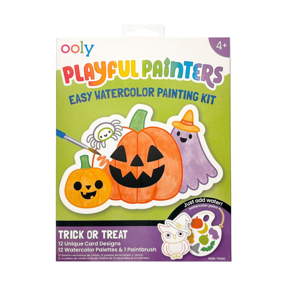 OOLY - Playful Painters Easy Watercolor Painting Kit - Trick or Treat