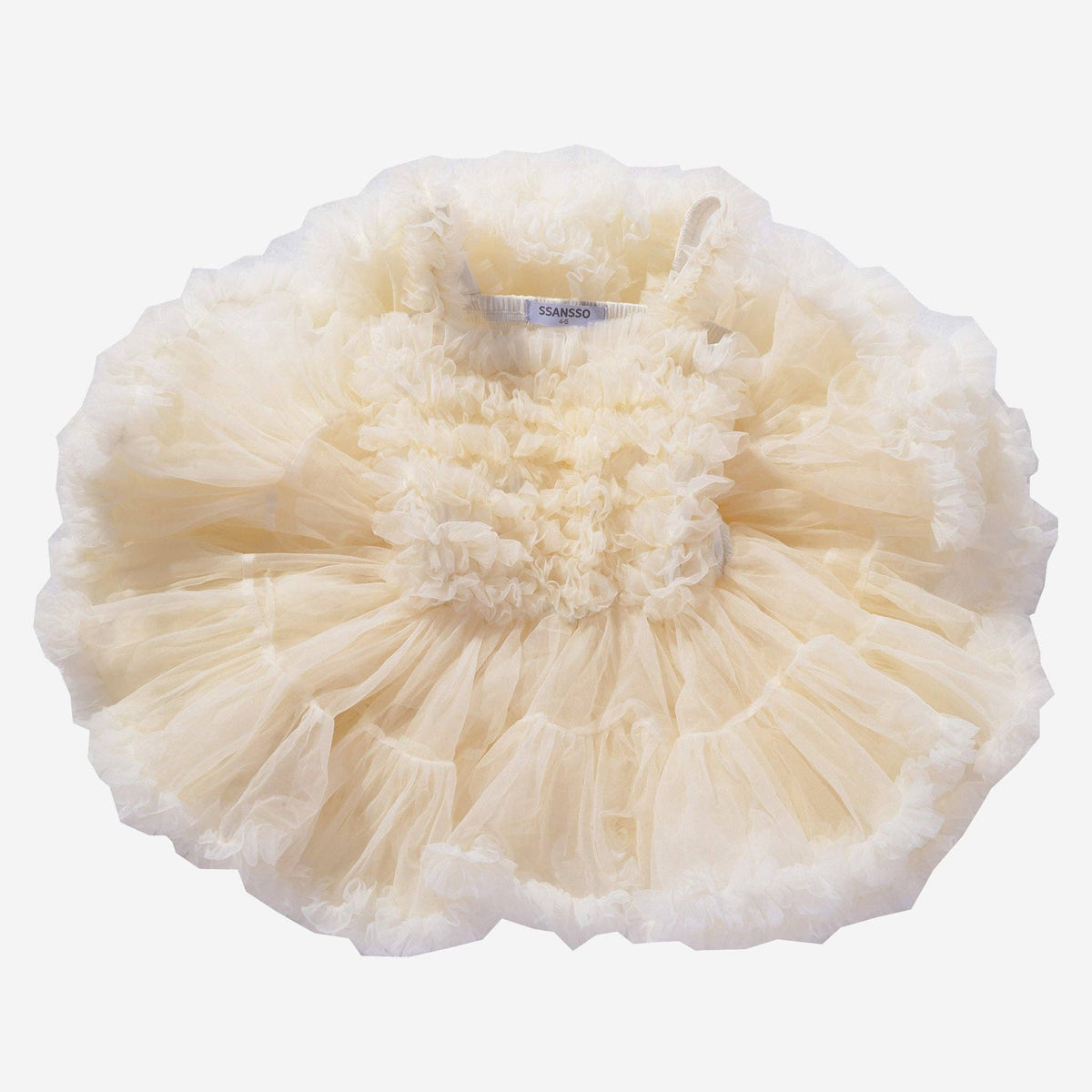 Petite Hailey - Tutu Ombre Dress: Ivory / 1-2