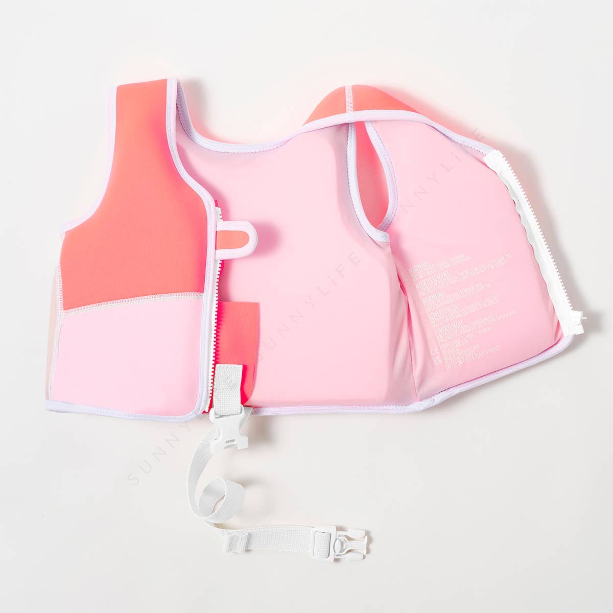 Sunnylife - Melody the Mermaid Swim Vest 3-6 Neon Strawberry